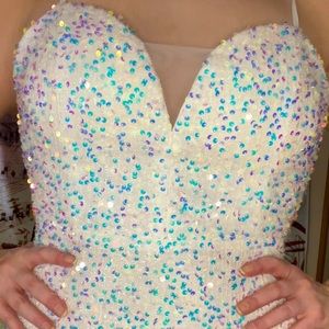 XL sequin prom dress
